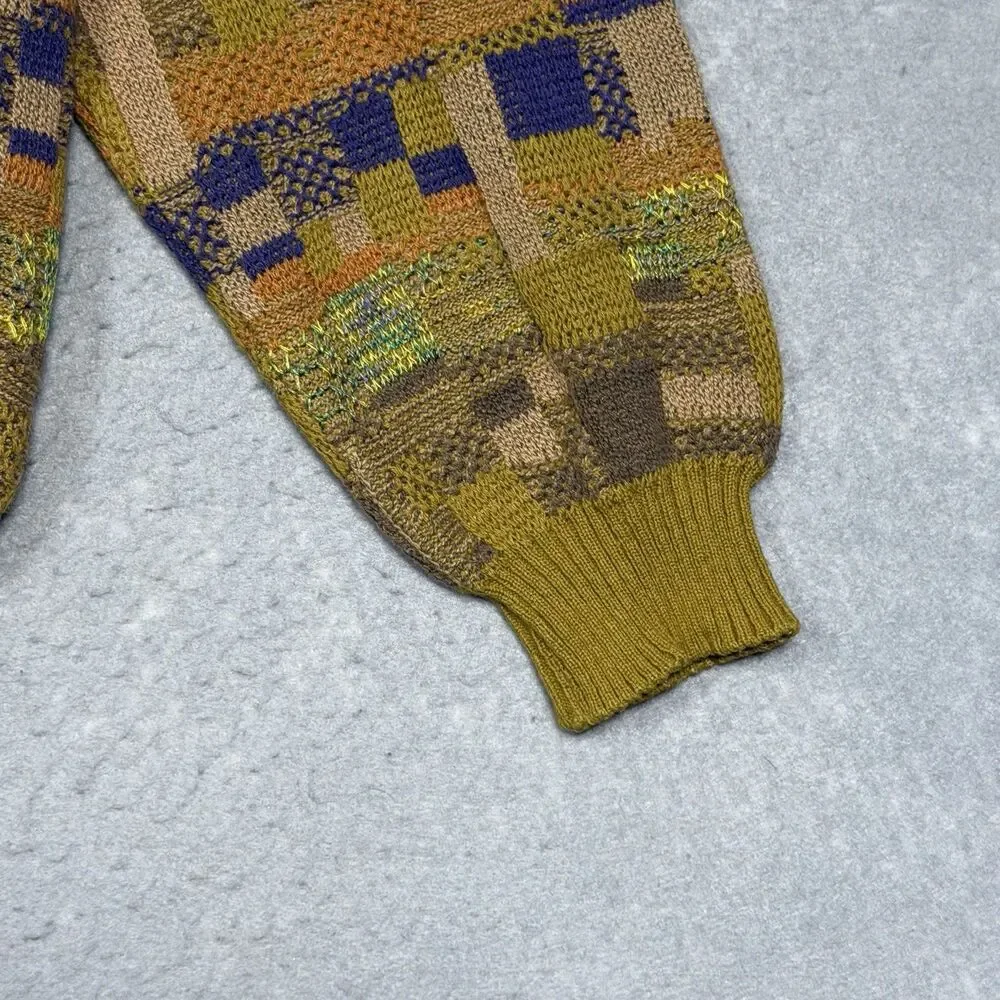 Vintage Pronto Uomo Sweater Men’s Medium Multicolor Italy Made Grandpa core
